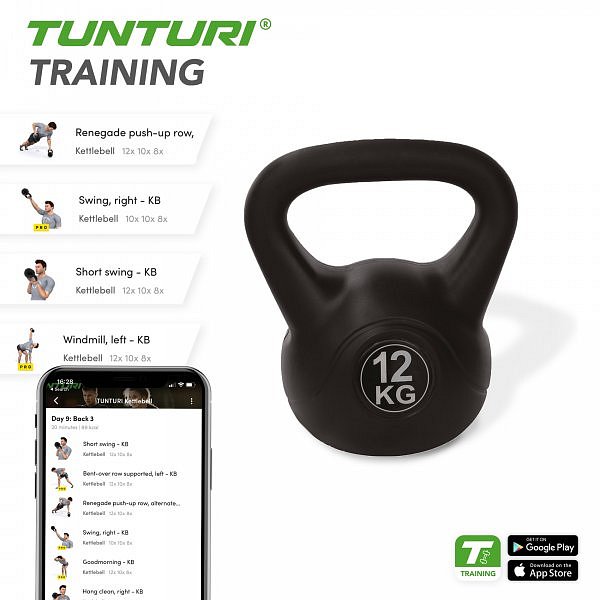 Kettlebell PE TUNTURI 12kg