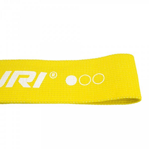 Odporová guma textilní TUNTURI Resistance Band - lehká žlutá