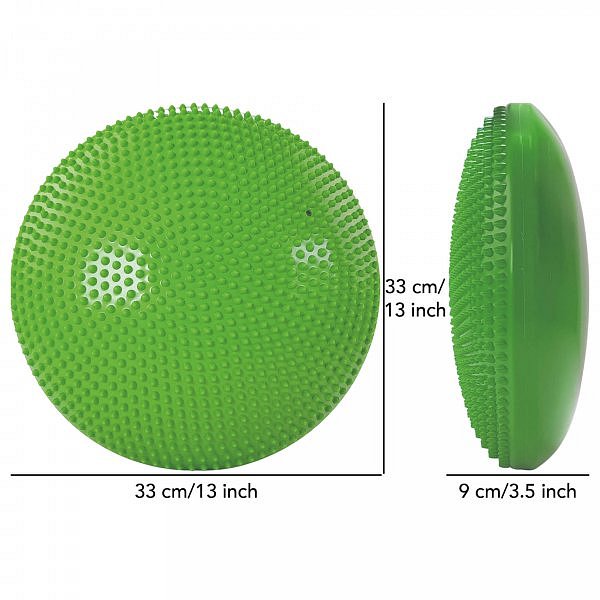 Balanční podložka TUNTURI masážní zelená ø 33 cm