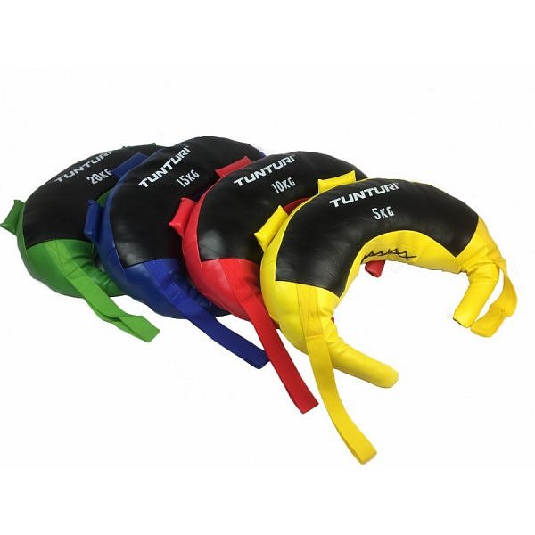 Posilovací vak TUNTURI Bulgarian Bag - zelený 20 kg