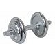 Nakládací jednoruční činka HAMMER Dumbbel Set Chrome 10 kg (osa, 2x1,25 kg, 2x2,
