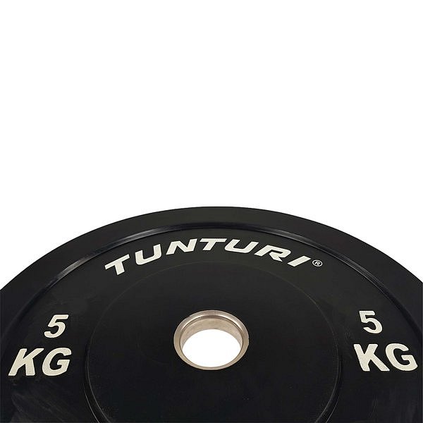 Gumový kotouč BUMPER TUNTURI 5 kg, černý