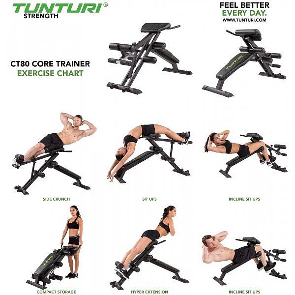 Posilovací lavice TUNTURI CT80 Core trainer