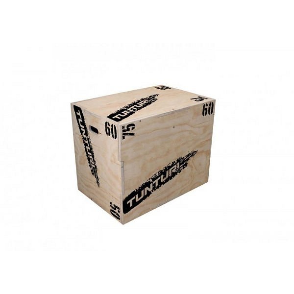 Plyometrická bedna dřevěná TUNTURI Plyo Box 50/60/75 cm