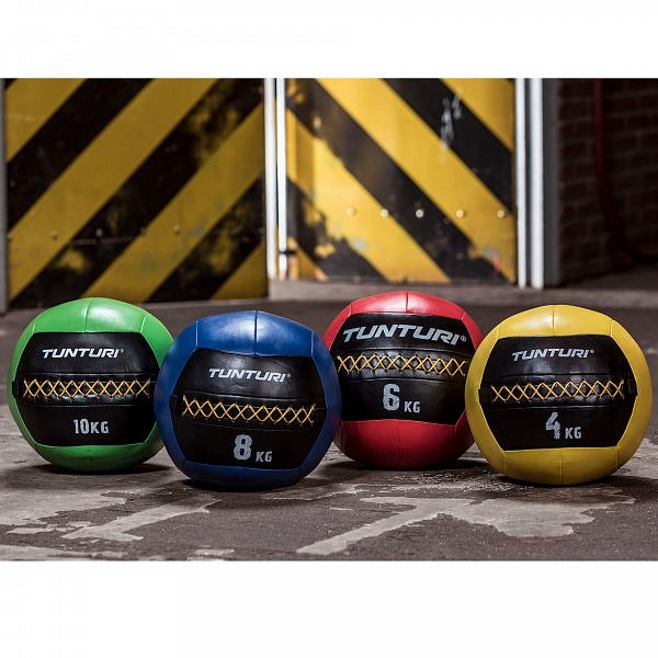 Míč pro funkční trénink TUNTURI Wall Ball - zelený 10 kg