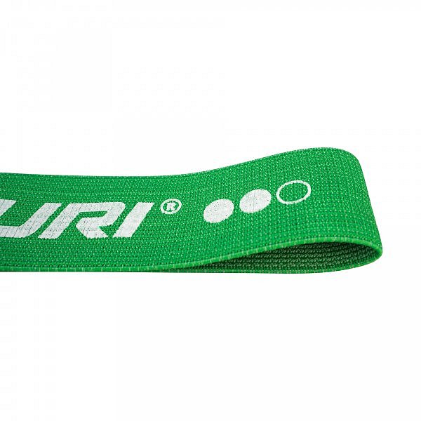 Odporová guma textilní TUNTURI Resistance Band - střední zelená