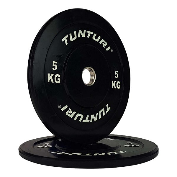 Gumový kotouč BUMPER TUNTURI 5 kg, černý