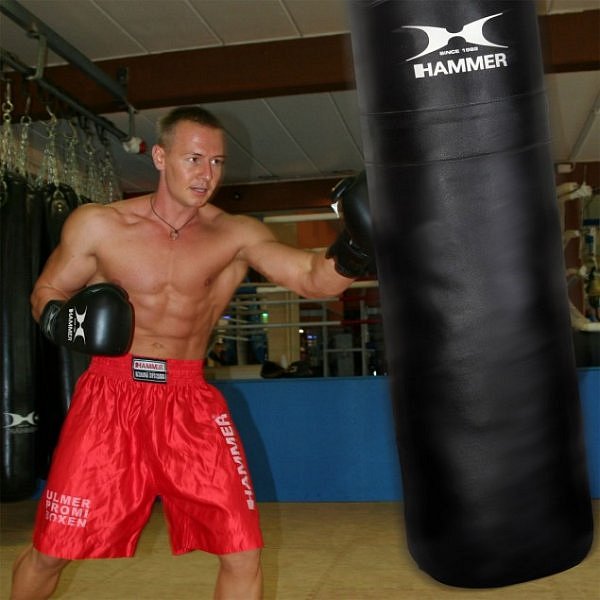 Boxovací rukavice HAMMER Boxing PU 10 OZ černé