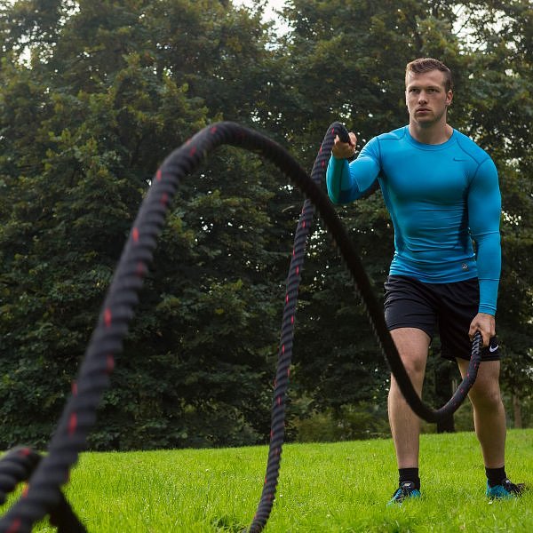 Posilovací lano TUNTURI Battle Rope 12 m